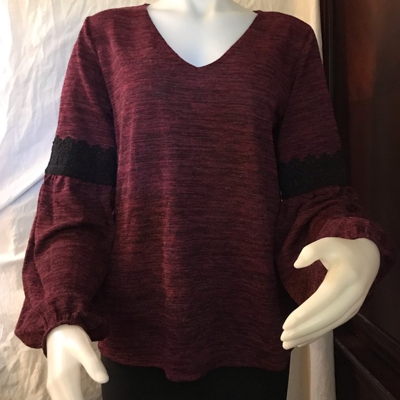Bleeker & McDougal Sweaters - 🆕 Bleeker & McDougal Burgundy Sweater-Med